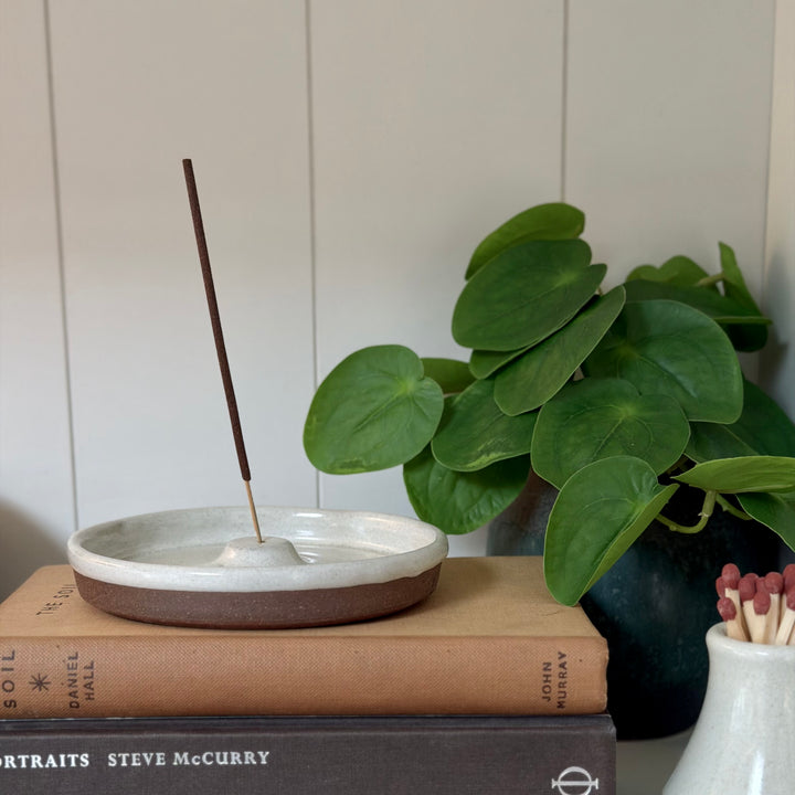 Ceramic Incense Holder With Incense Sticks