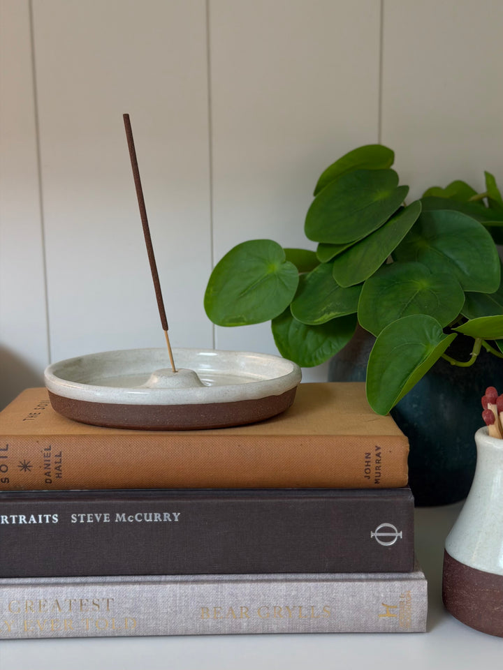 Ceramic Incense Holder With Incense Sticks