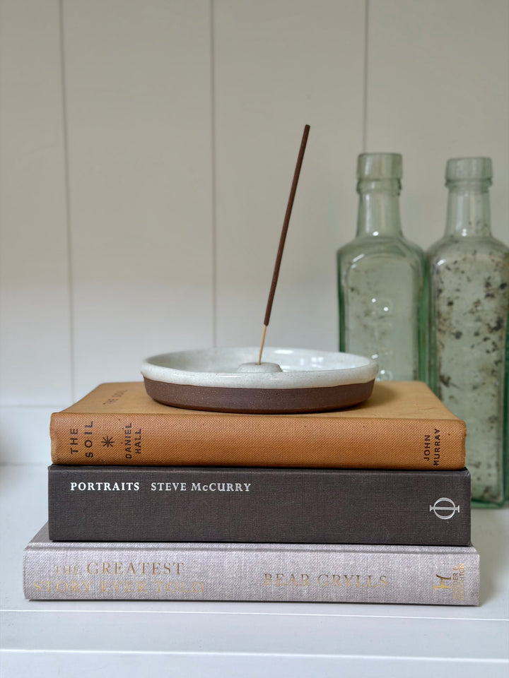 Ceramic Incense Holder With Incense Sticks