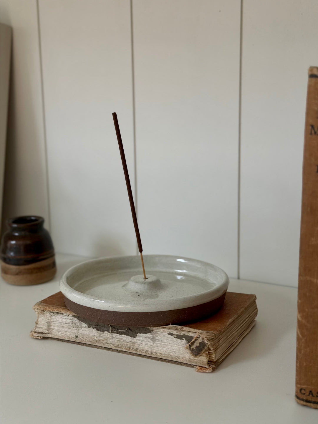 Ceramic Incense Holder With Incense Sticks