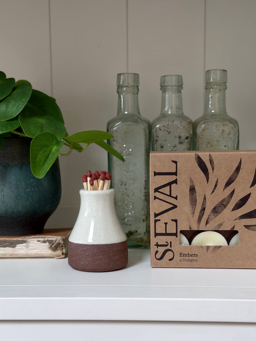 Milk Bottle Match Striker - White