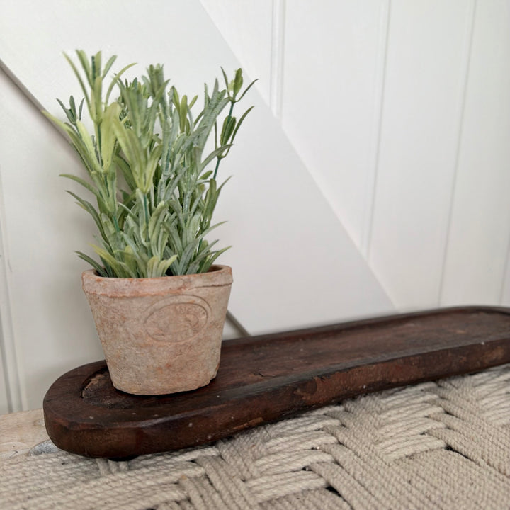 Vintage Carved Wooden Dish - Unique