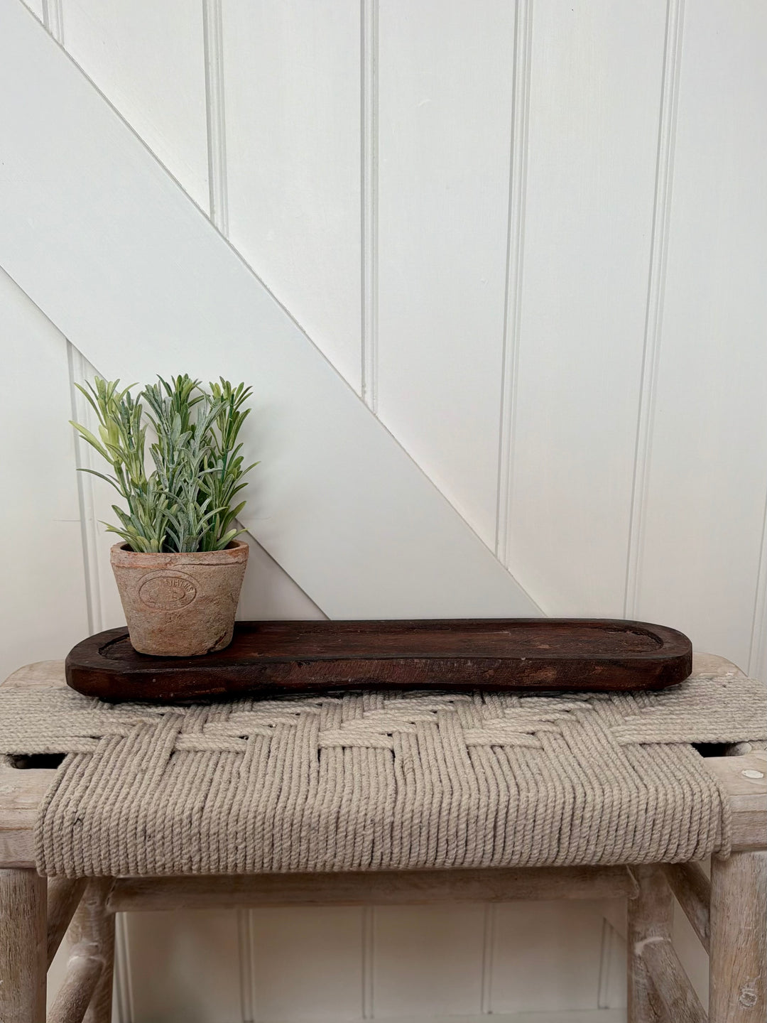Vintage Carved Wooden Dish - Unique