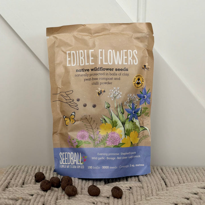 Seedball - Wildflower Grab Bags - Edible Flowers