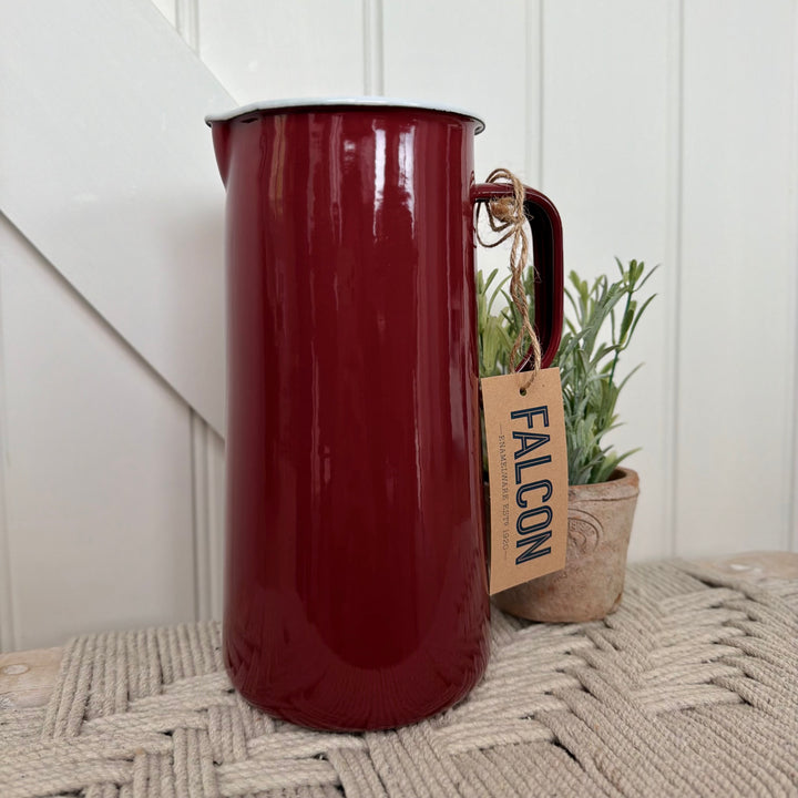 Falcon Enamelware - Water Jug - Burgundy