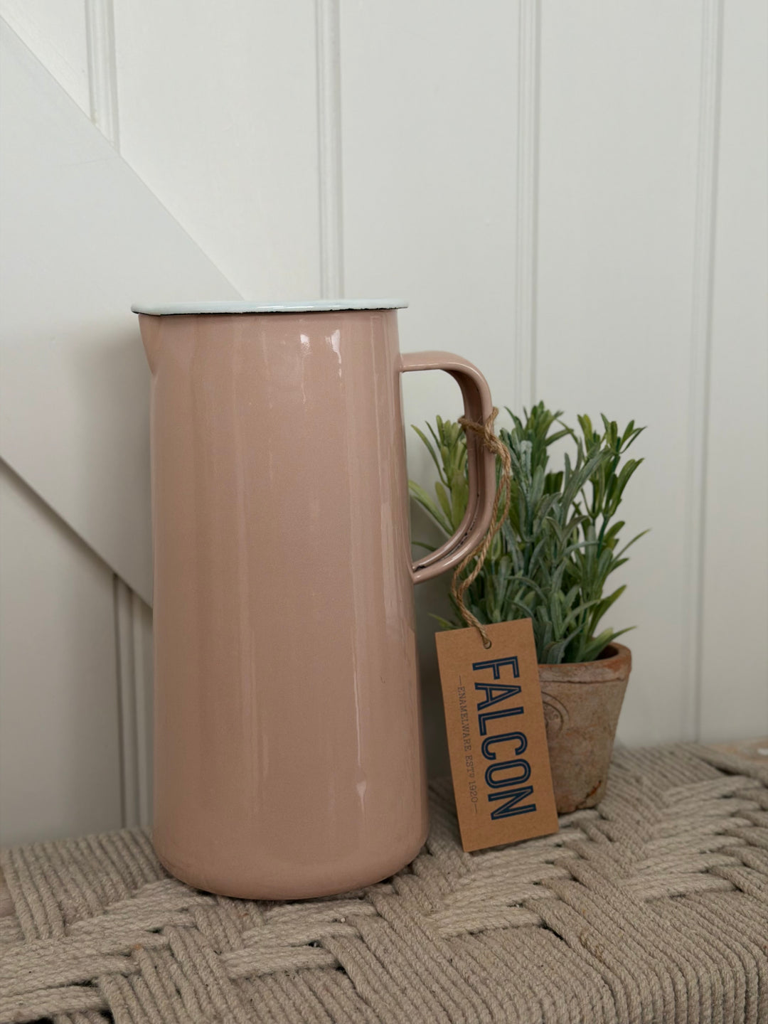 Falcon Enamelware - Water Jug - Marie Rose Beige