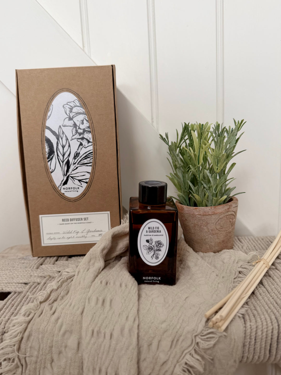 Norfolk Natural Living - Diffuser Oil Set - Wild Fig &amp; Gardenia