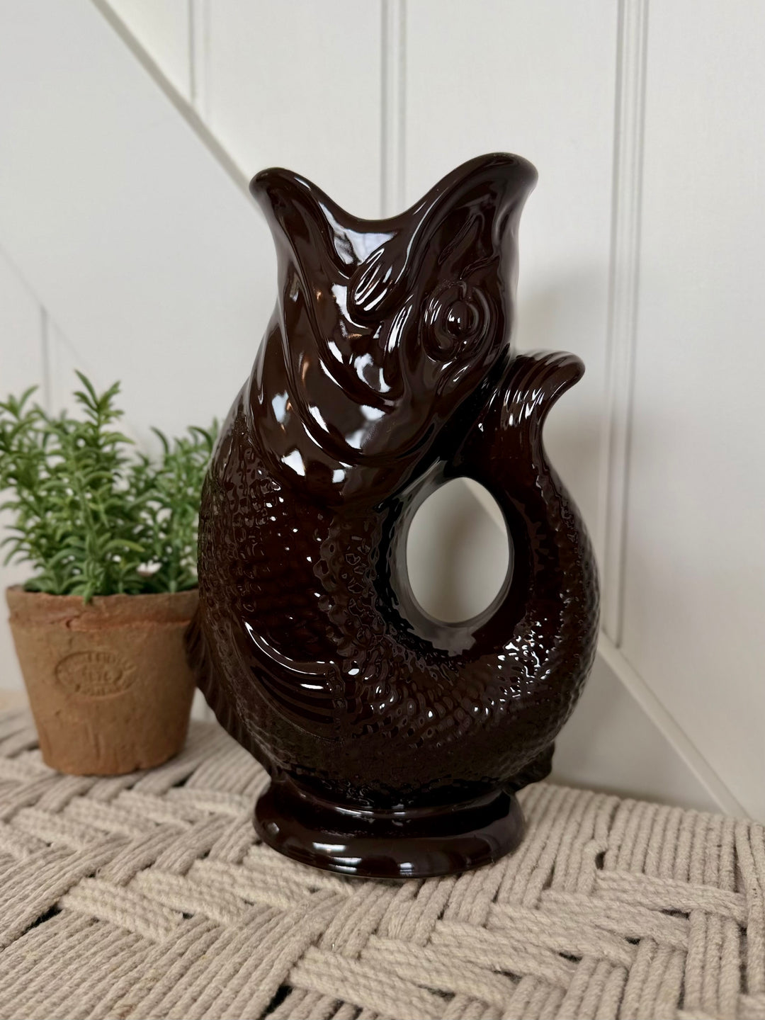 Gluggle Jug - Cocoa Bean Brown - Large