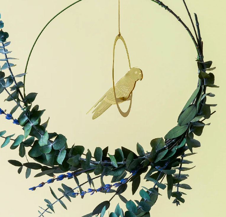 Another Studio - Brass Bird Hanging Ornament