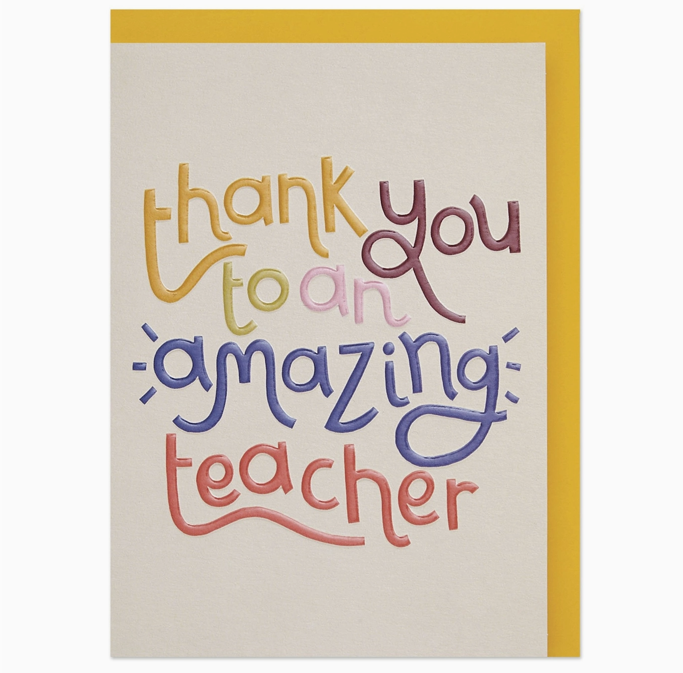 Raspberry Blossom - Thank You Teacher Card