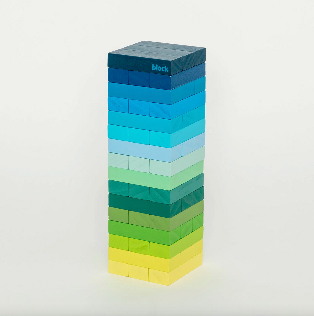 Block Design - Colour Gradient Tower - Blues/Greens