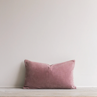 Also Home - Misi Velvet Cushion - Washed Mauve