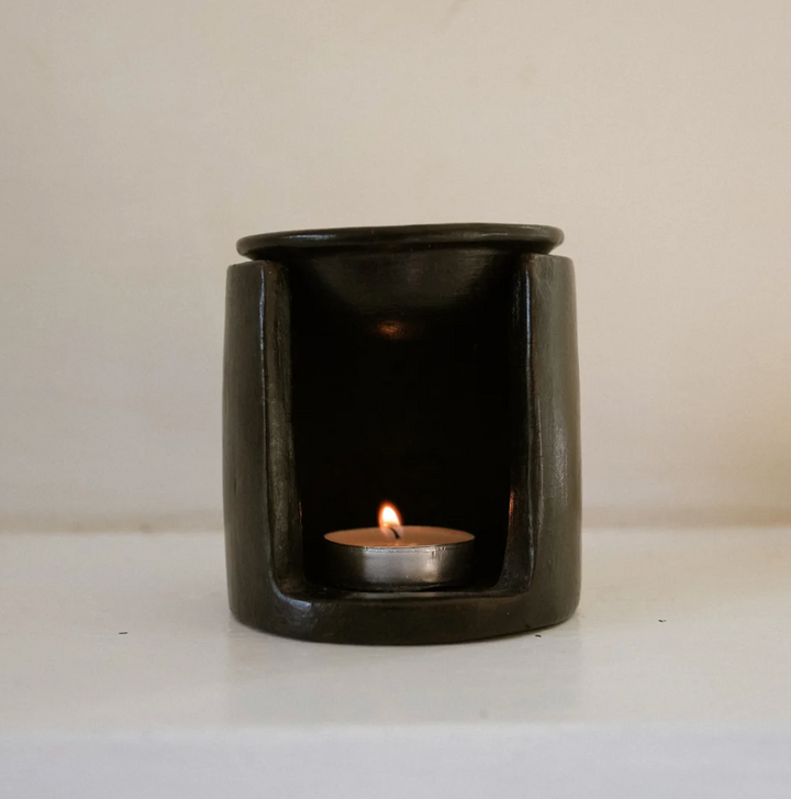 Black Terracotta Oil or Wax Melt Burner