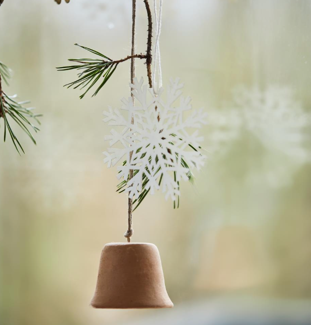 Clay Bell Christmas Decoration