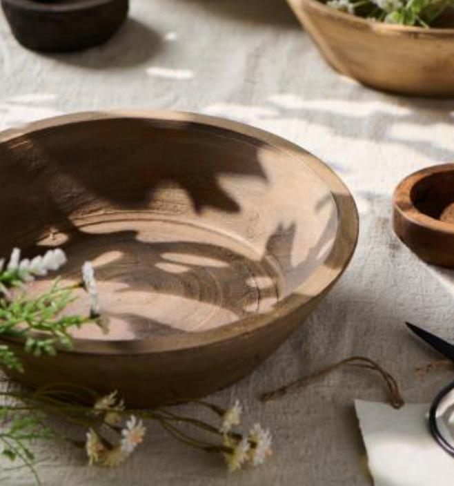 Wooden Indian Bowl - Unique