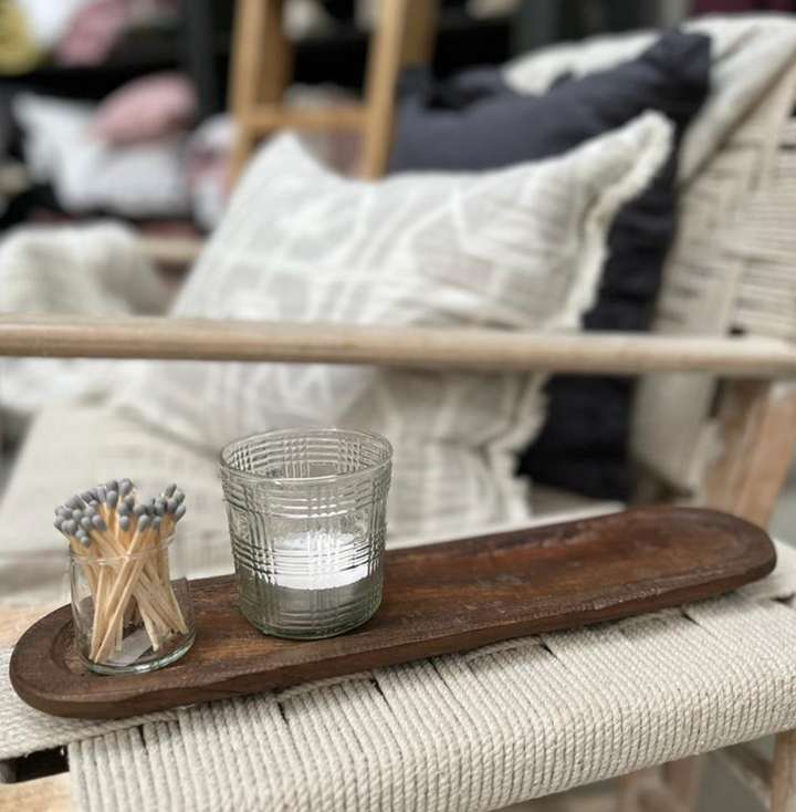 Vintage Carved Wooden Dish - Unique