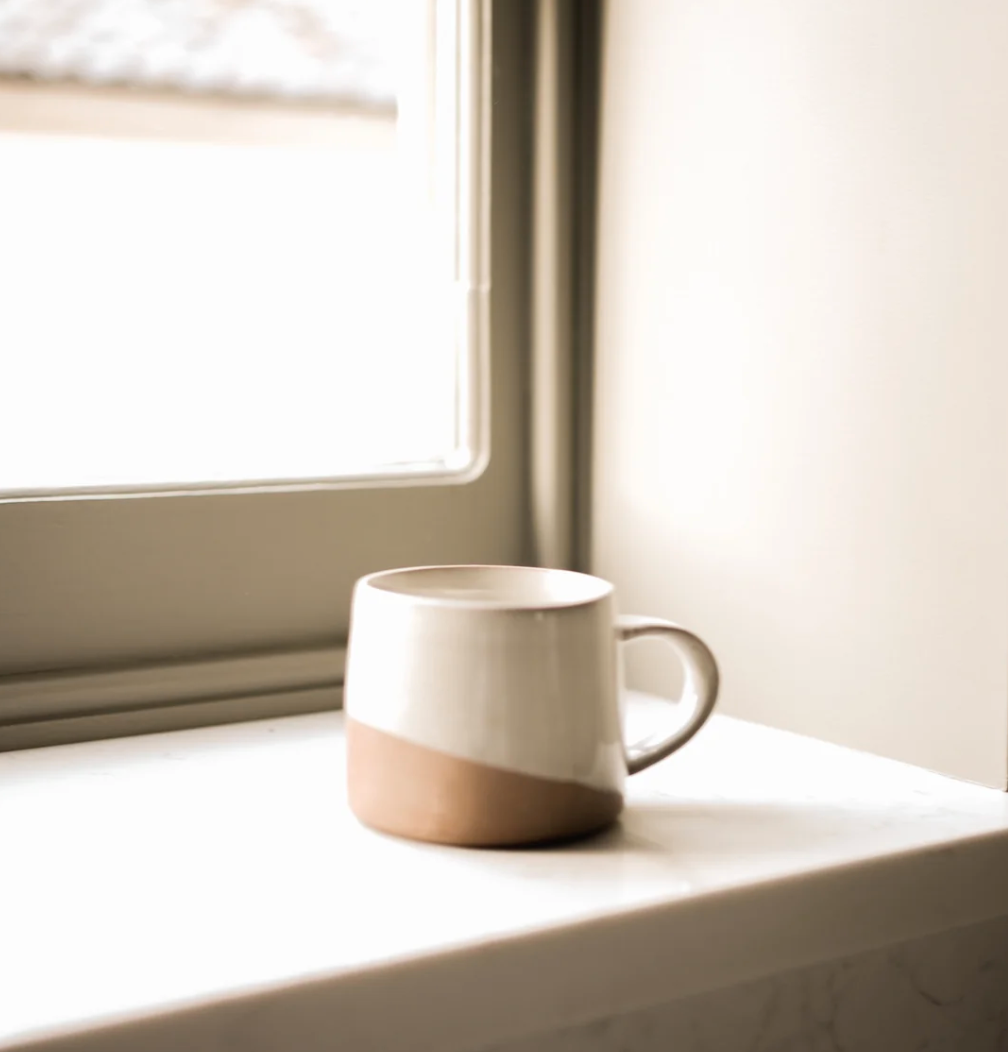 Slanted Glaze Koko Mug - Milk White