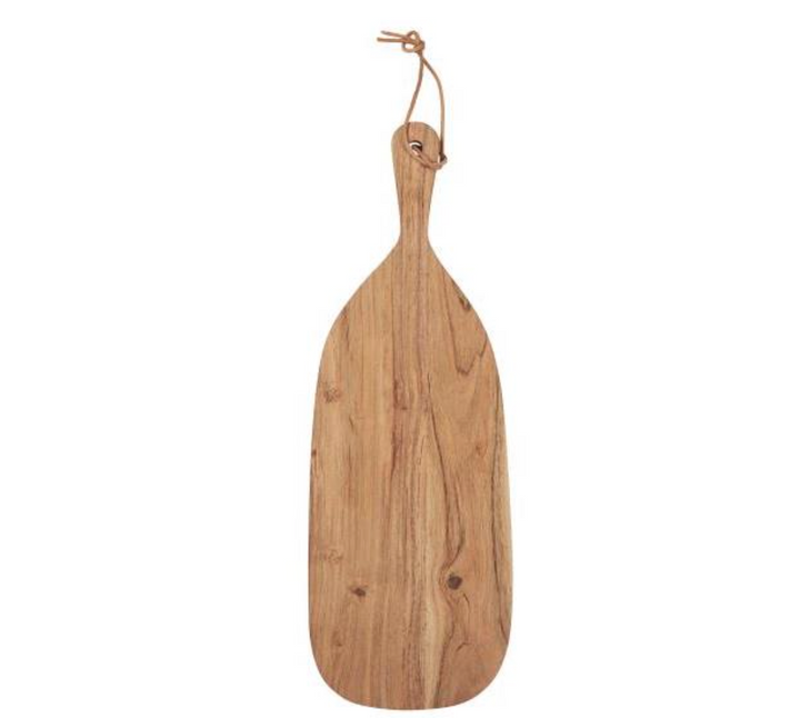 Wooden Oval Chopping Board With Leather String