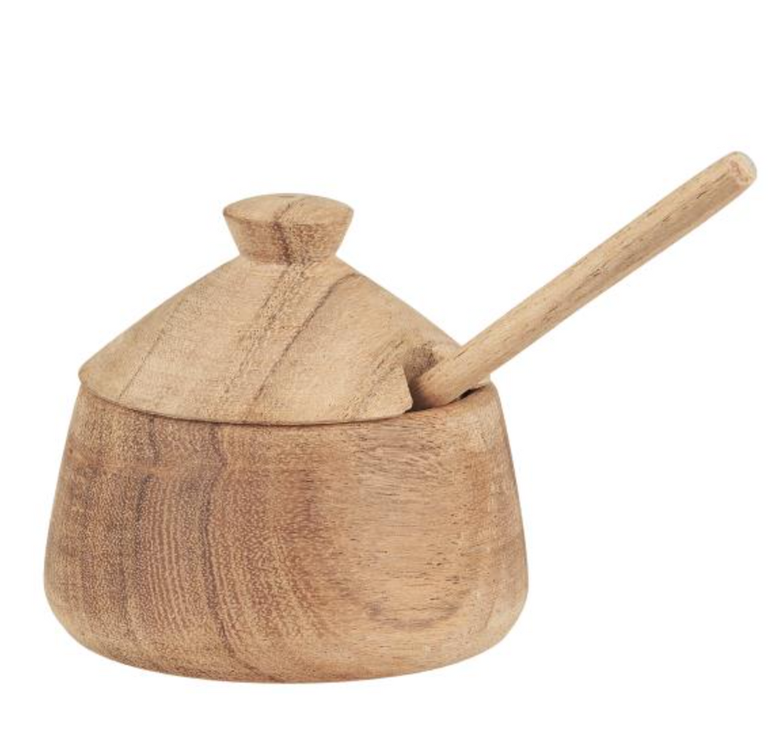 Acacia Wood Salt Cellar