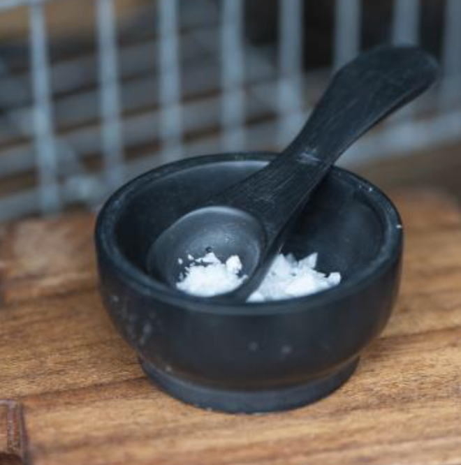 Mini Stone Bowl & Spoon