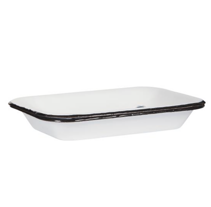 White Enamel Soap Dish