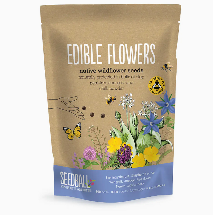 Seedball - Wildflower Grab Bags - Edible Flowers