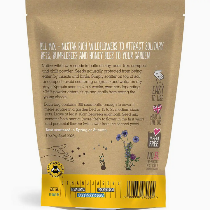 Seedball - Wildflower Grab Bags - Bee Mix