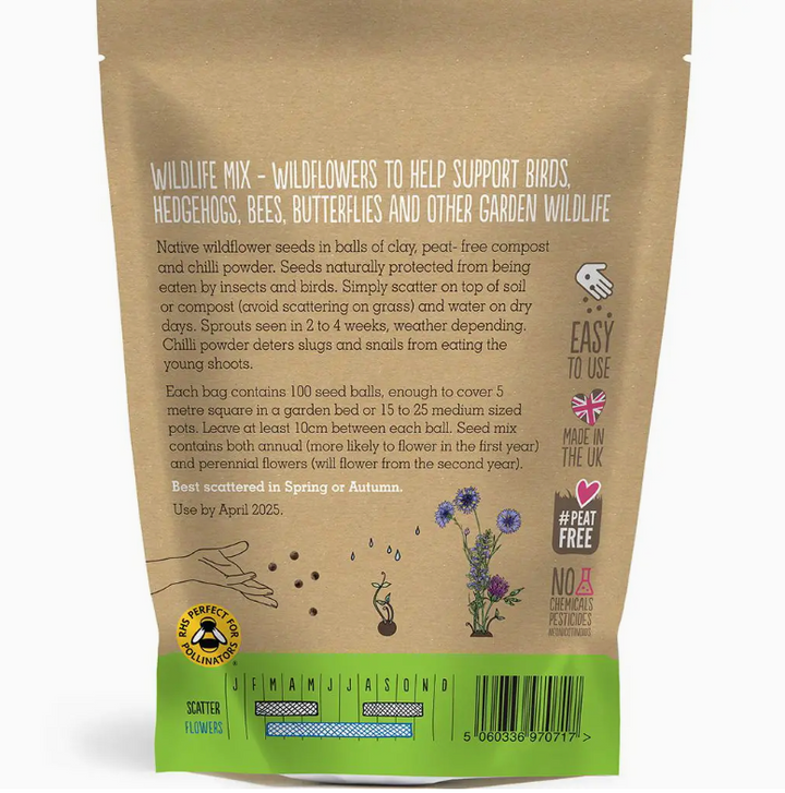 Seedball - Wildflower Grab Bags - Wildlife Mix