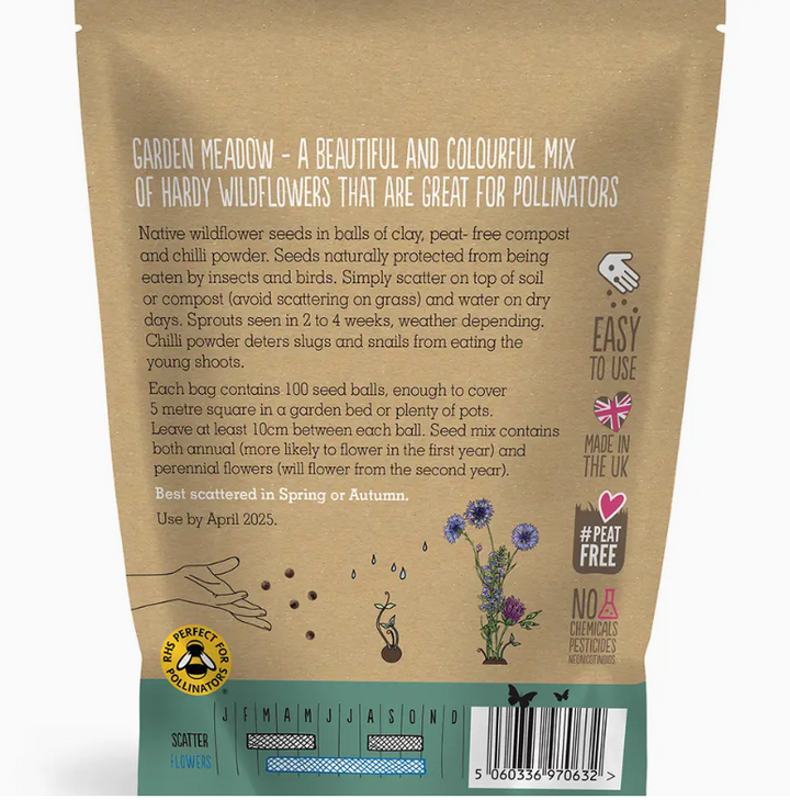 Seedball - Wildflower Grab Bags - Garden Meadow