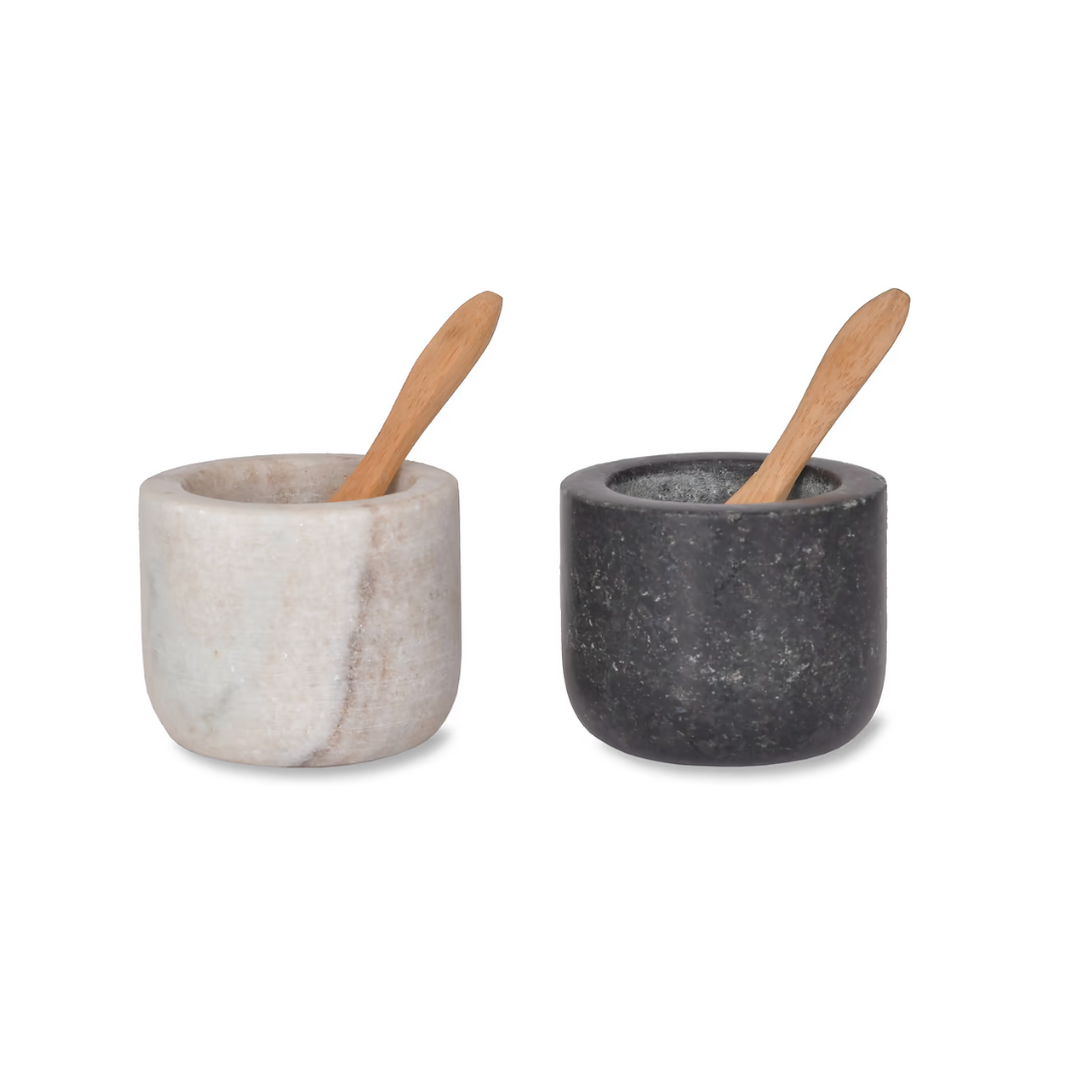 Salt & Pepper Pots In Marble & Granite