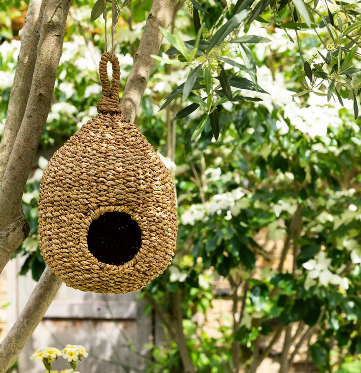 Natural Seagrass Hanging Bird House