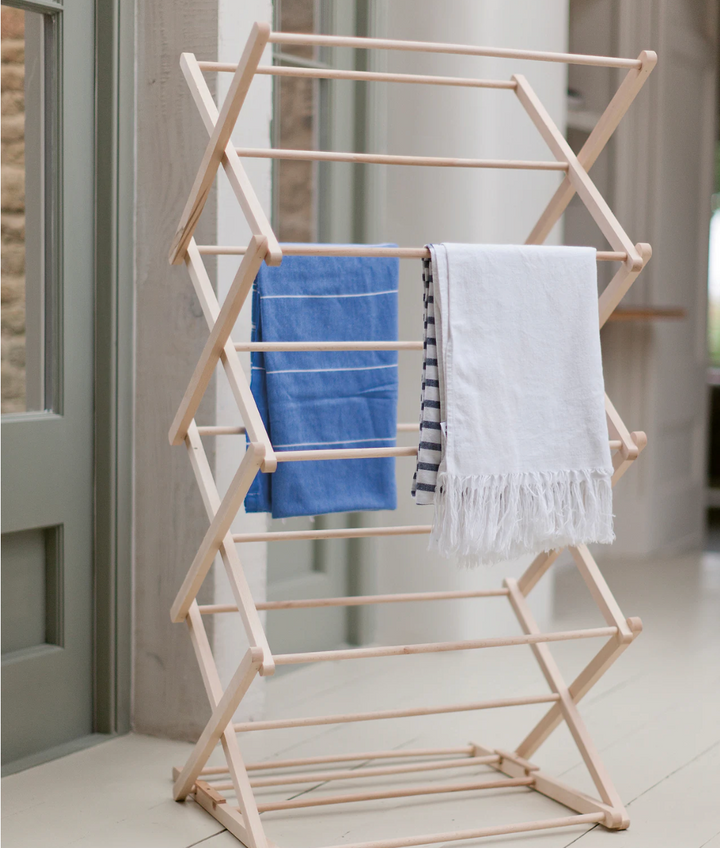 Natural Wood Folding Clothes Horse