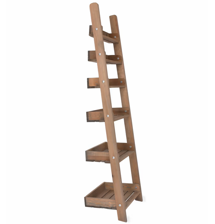 Wooden Shelf Ladder - Indoor/Outdoor