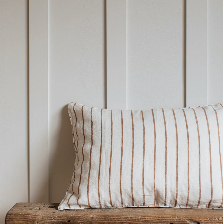 Also Home - Himmel Terracotta Textured Stripe Cushion