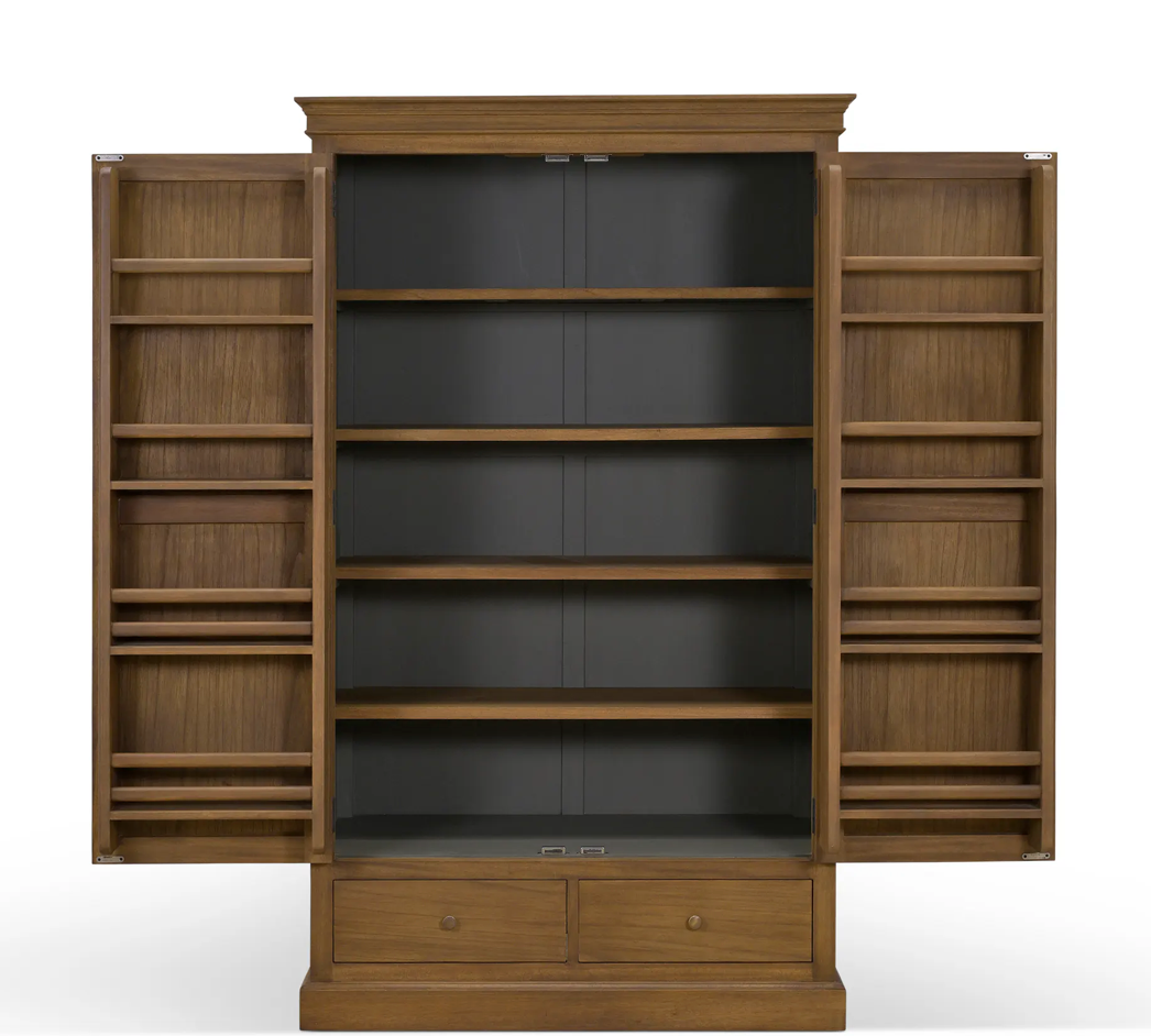 Natural Wood Freestanding Farmhouse Pantry