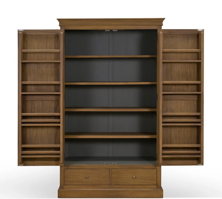 Natural Wood Freestanding Farmhouse Pantry