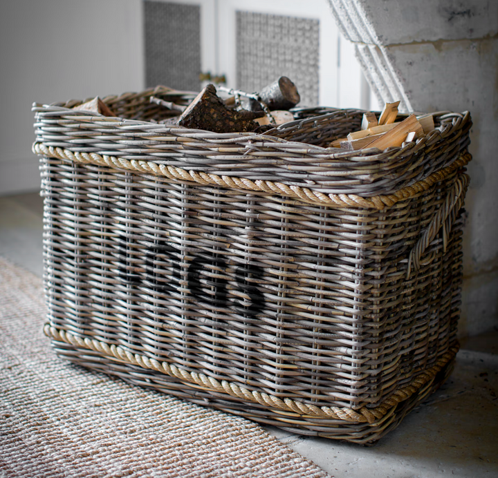 Rattan Log Storage Basket