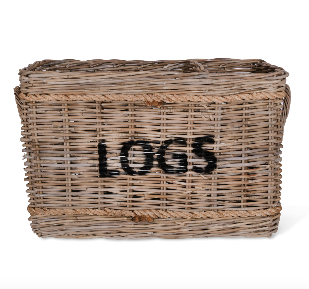 Rattan Log Storage Basket