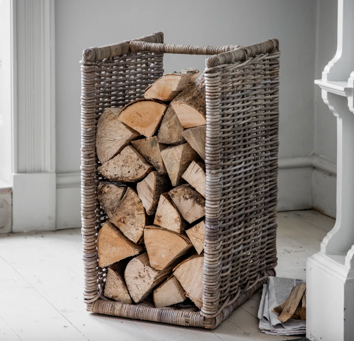 Rattan Log Holder