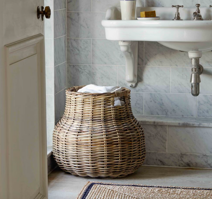 Large Natural Round Storage Basket
