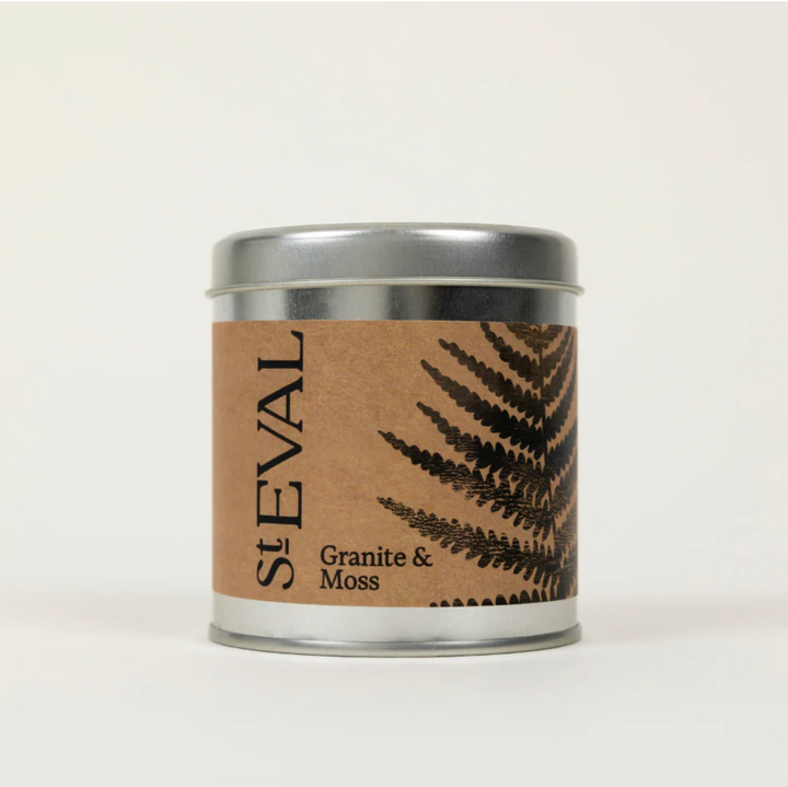 St. Eval Tin Candle - Granite & Moss