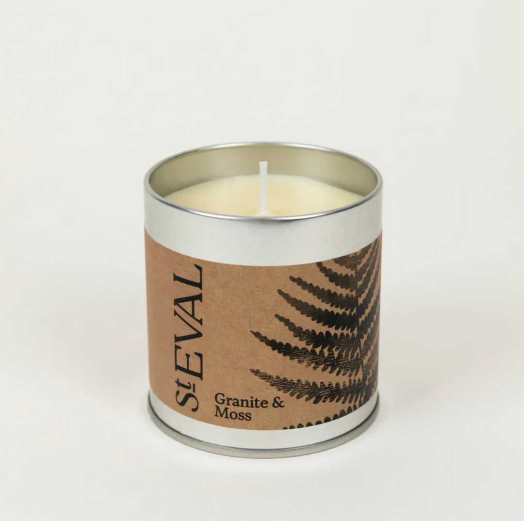 St. Eval Tin Candle - Granite & Moss