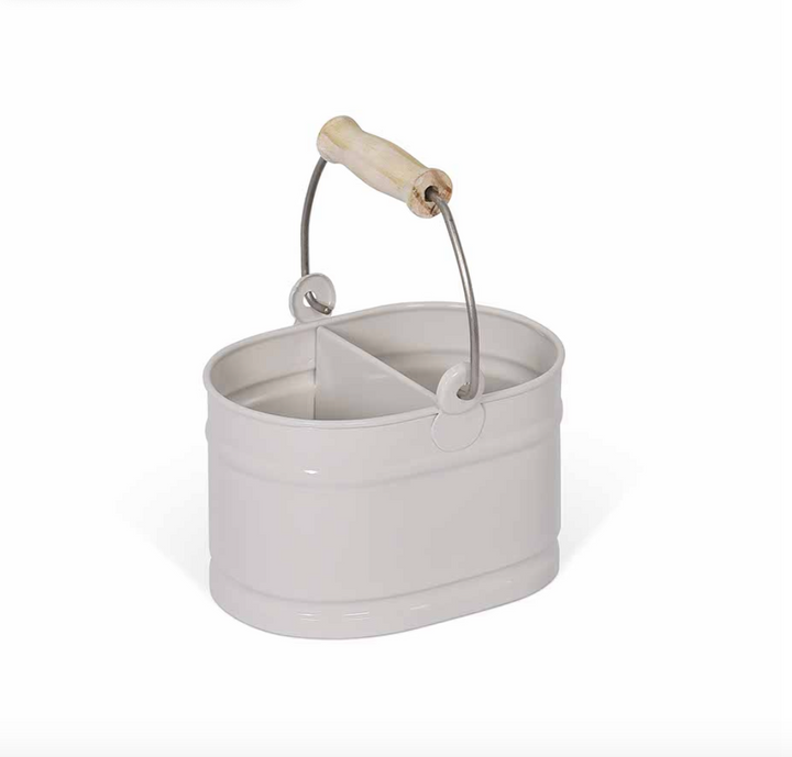 Metal Wash Up Tidy - Chalk White