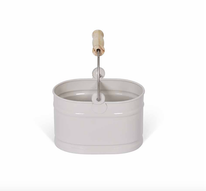 Metal Wash Up Tidy - Chalk White