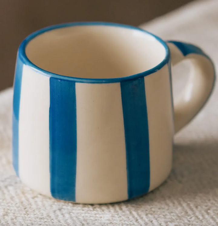 Washed Stripe Koko Mug in Ink Blue