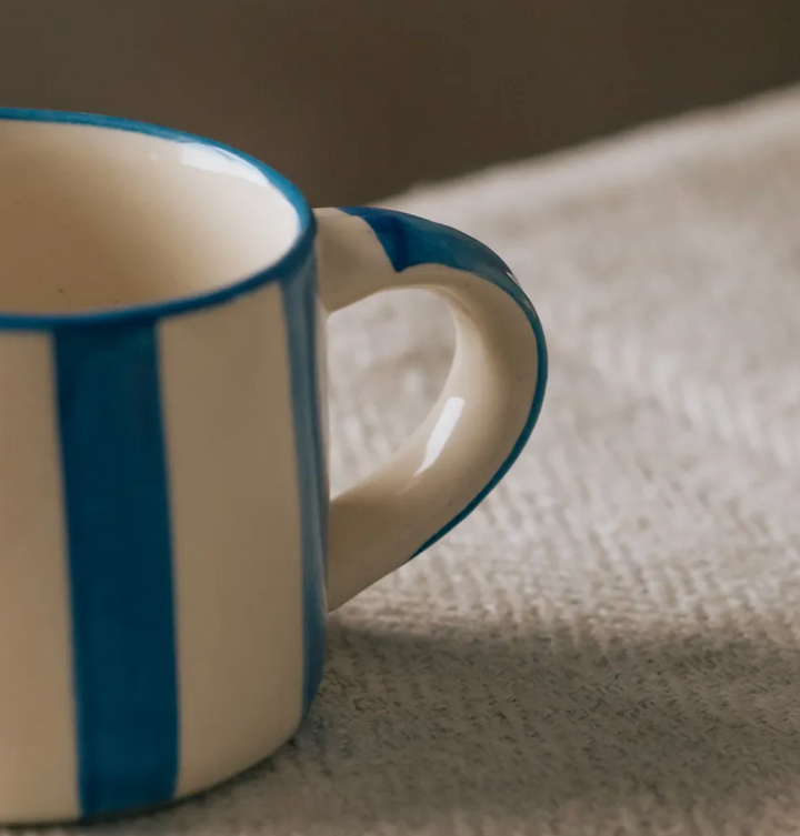 Washed Stripe Koko Mug in Ink Blue