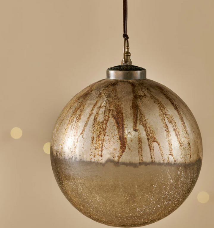 Nkuku - Konara Giant Bauble - Gold Crackle (20cm)