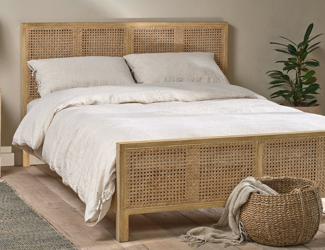 Nkuku - Adya Linen Duvet Cover - Natural - Super King