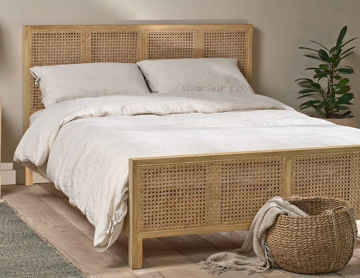 Nkuku - Adya Linen Duvet Cover - Natural - Super King