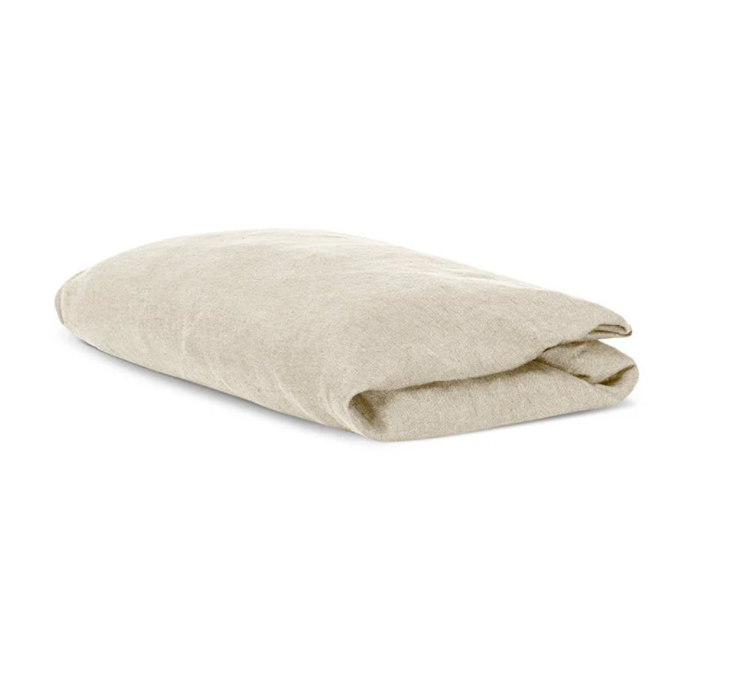 Nkuku - Adya Linen Fitted Sheet - Natural - Super King